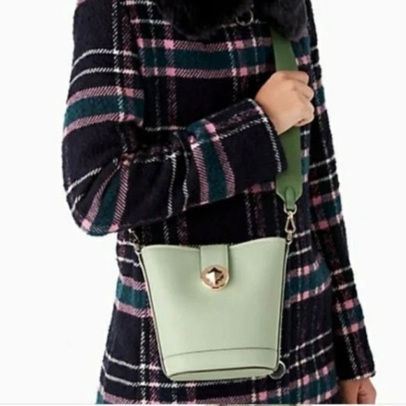 NWT Kate Spade Audrey Mini Bucket Bag in Sage - Picture 4 of 14